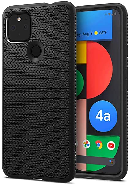 Spigen Liquid Air Armor Designed for Pixel 4a 5G Case (2020) - Matte Black