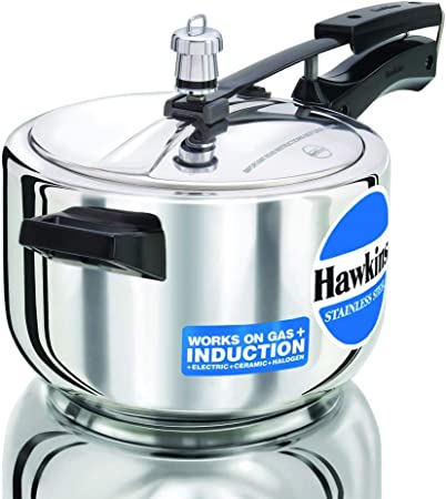 Hawkins B45 Pressure Cooker, 4 Litre, Silver