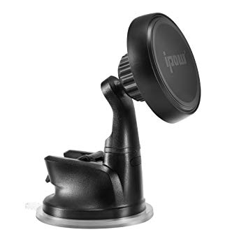 IPOW Cradle-free Intensified Magnetic Phone Car Mount With Doubled Sutcion Strength,Dashboard Windshield GPS/Phone Holder for iPhone X, 8, 7, 6, 6S, Galaxy S9, S8, S7, S7 Edge ZTE HTC GOOGLE LG