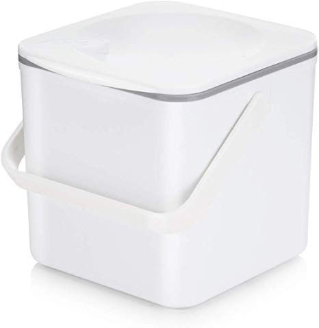Minky Homecare Food Compost Caddy, White