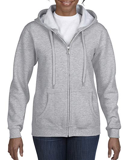 Gildan Women's Full Zip Hooded Sweatshirt