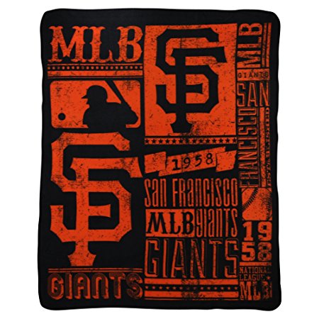 MLB Strength Fleece Throw Blanket 50-inch by 60-inch