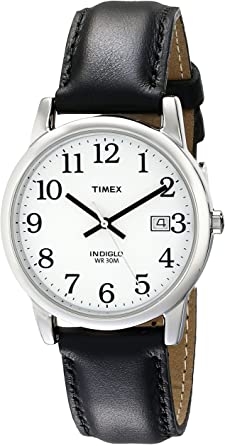 Timex Men's Easy Reader Date Leather Strap Watch