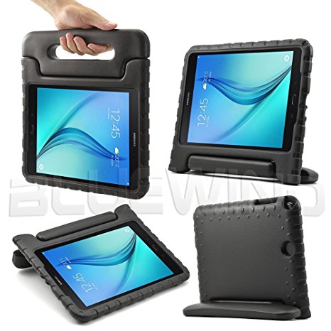 Samsung Galaxy Tab A 8.0 Kids Case - Blue Wind EVA ShockProof Case Light Weight Kids Case Super Protection Cover Handle Stand Case for Kids Children for Samsung Galaxy TabA 8.0-inch Tablet - Black Color