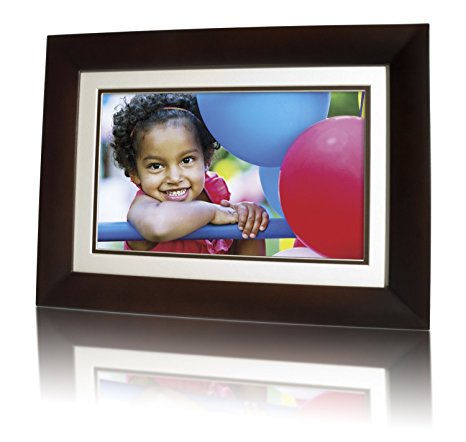 ViewLine 10.1-inch Digital Picture Frame, 16:10 aspect ratio, wood frame with remote control