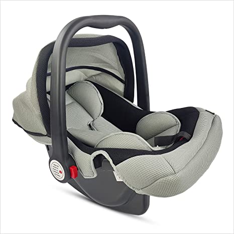 Dash 4 in 1 Infant Baby Car Seat, Carry Cot and Rocker with Canopy for Kids 0-15 Months (Upto 13 Kg | Gray)