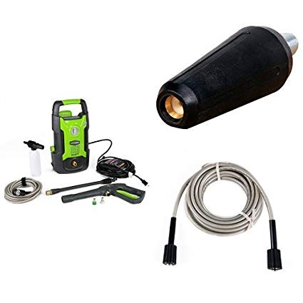 GreenWorks 1500 PSI 1.2 GPM Pressure Washer   Turbo Nozzle   High Pressure Hose