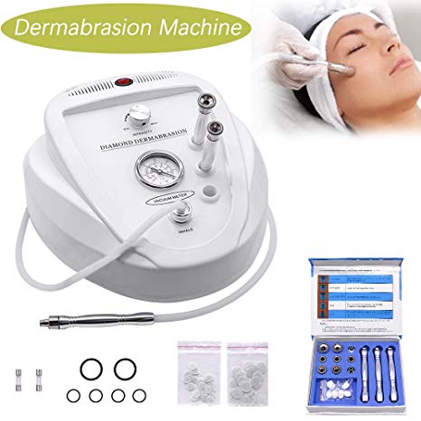 Dermabrasion Machine Professional Diamond Microdermabrasion Machine for Facial Scrub Cleansing Portable Facial Peeling Device Skin Cleaning Face Lifting Exfoliating Home Use Beauty Care Device