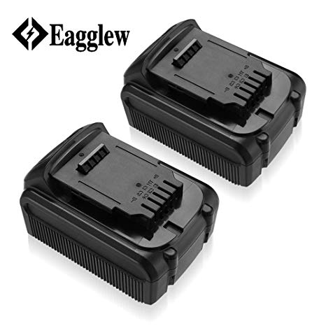 Eagglew 3000mAh for Dewalt 20V Max XR Battery Replacement Lithium Ion DCB205 DCB200 DCB201 DCB203 DCB204 DCB206 DCB207 High Capacity Cordless Power Tools(2-Pack)