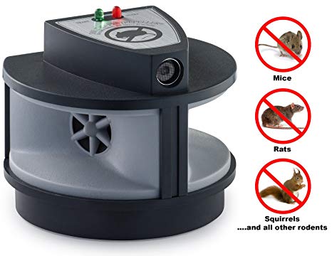 Hoont Commercial-Grade Electronic Total Rodent Pest Eliminator - Repels Mice, Rats, Squirrels, Etc.