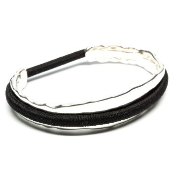 bittersweet by Maria Shireen - Hair Tie Bracelet - Medium Original Design Steel - Silver