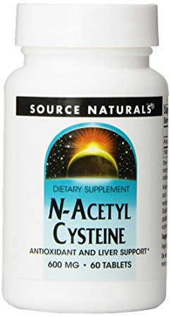 Source Naturals N-Acetyl Cysteine, 600mg, 60 Tablets