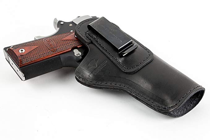 Relentless Tactical The Defender Leather IWB Holster - Fits Most 1911 Style Handguns - Kimber - Colt - S & W - Sig Sauer - Remington - Ruger & More - Made in USA