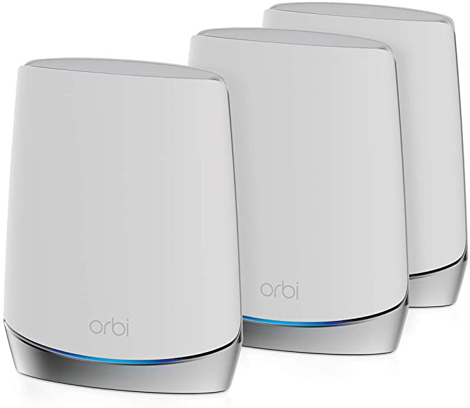 NETGEAR Orbi Whole Home Tri-Band Mesh WiFi 6 System (RBK753) – Router with 2 Satellite Extenders | Coverage up to 7,500 sq. ft. and 40  Devices | AX4200 (Up to 4.2Gbps)