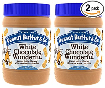 Peanut Butter & Co. Non-GMO, Gluten Free, Vegan White Chocolate Wonderful, 16 Ounce Jars (Pack of 2)