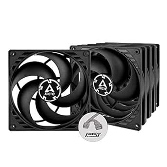 ARCTIC P14 PWM PST (5 Pack) - 140 mm Case Fan with PWM Sharing Technology (PST), Pressure-optimised, Computer, Fan Speed: 200-1700 RPM (0 RPM &lt;5%)- Black