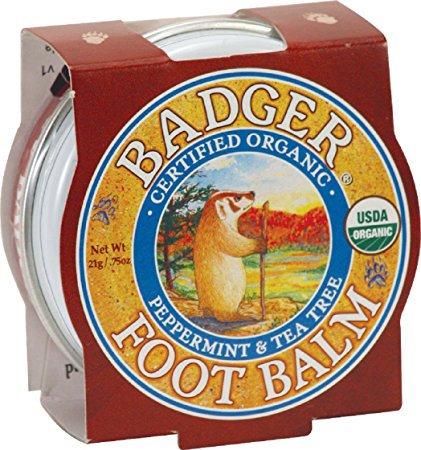 Badger Foot Balm Certified Organic Moisturises & Repairs Dry Cracked Feet 21g