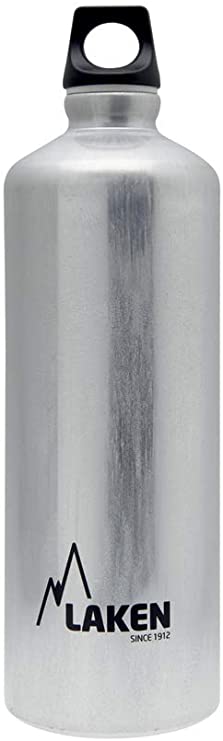 Laken Futura Aluminum Water Bottle - Narrow Mouth, Screw Cap with Loop - Leak-Proof, BPA Free, Made in Spain 20-50 Ounces
