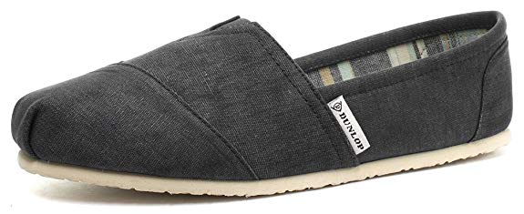 Dunlop Navy Canvas Leather Insole Mens Slip On Espadrilles