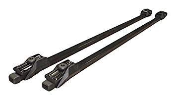 Summit SUM-001 Roof bar to fit Cars with Running Rails in Black Steel (Raised Type)