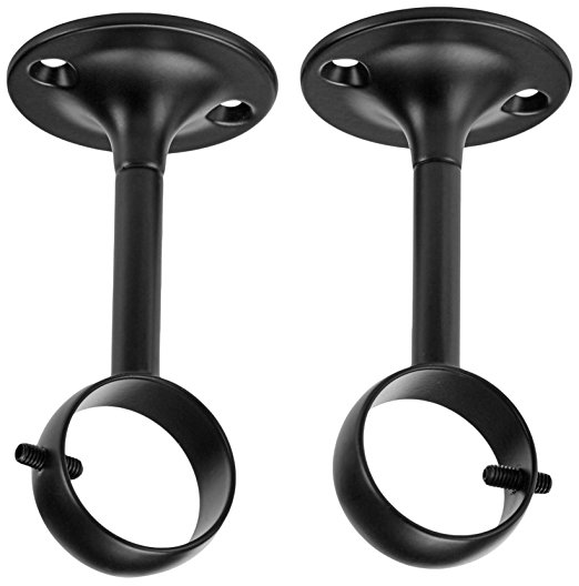 AmazonBasics Ceiling-Mount Bracket, Set of 2, Black