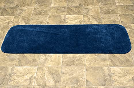 Garland Rug Traditional Bath Rug, 22-Inch by 60-Inch, Navy