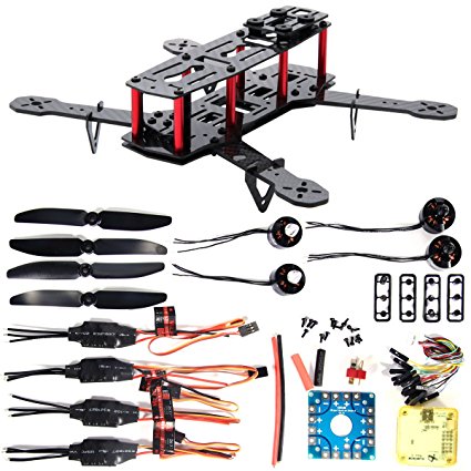 XCSOURCE 4-Axis 250 3K Carbon Fiber FPV Quadcopter Kit Combo CC3D Motor 12A ESC RC005