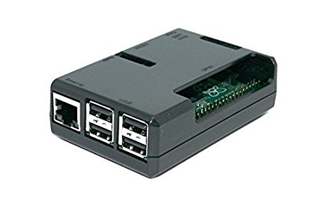 Jet Black Case for Raspberry Pi 3 Model B and Raspberry Pi 2 Model B (Black) with Access to All Ports