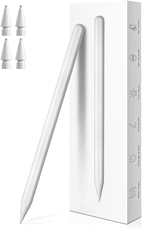 iPad Pencil 2nd Generation with Magnetic Fast Charging, Tilt Sensitivity, Same as Apple Pencil 2nd Gen, Stylus Pen Work for iPad Pro 11 in 1/2/3/4, iPad Pro 12.9 in 3/4/5/6, iPad Air 4/5,iPad Mini 6