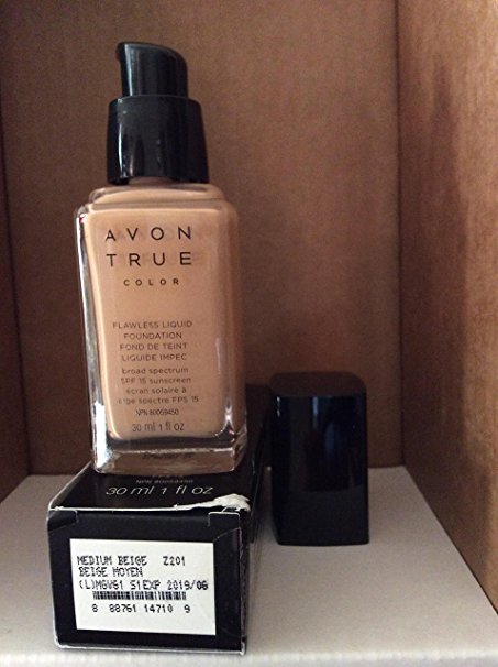Avon TRUE Color Ideal Flawless Liquid Foundation broad spectrum SPF 15 sunscreen MEDIUM BEIGE