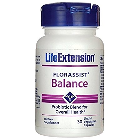 Life Extension Florassist Probiotic Vegetarian Capsules, 30 Count