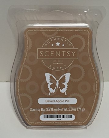 Scentsy Bar, Baked Apple Pie, Wickless Candle Tart Warmer Wax 3.2 fl. oz. 8 squares