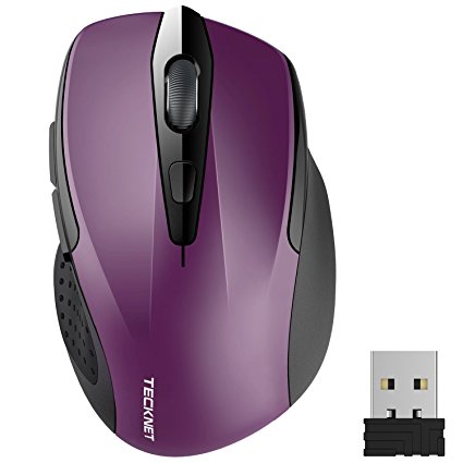 TeckNet Pro 2.4G Wireless Mouse,Nano Receiver,6 Buttons,24 Month Battery Life,2400 DPI 3 Adjustment Levels