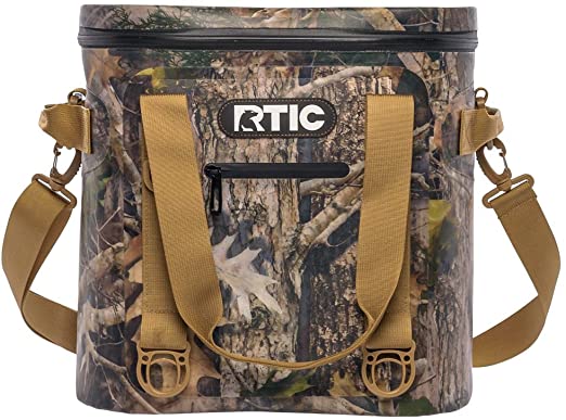 RTIC Insulated Soft Cooler Bag, Leak Proof Zipper, Keeps Ice Cold for Days, 20