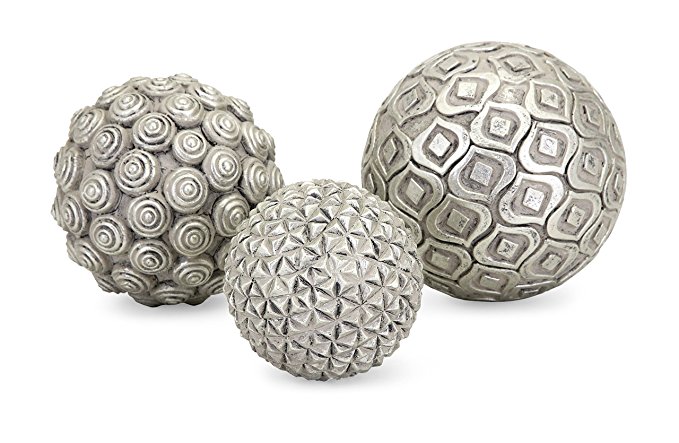 Imax 40523-3 Nahara Silver Balls - Set of Three