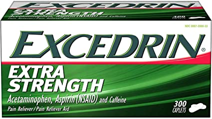 300 Coated Caplets - Excedrin Extra Strength, Headache Relief, Acetaminophen, Aspirin and Caffeine, 300 Caplets