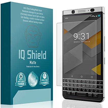 Blackberry KEYone Screen Protector, IQ Shield Matte Full Coverage Anti-Glare Screen Protector for Blackberry KEYone Bubble-Free Film