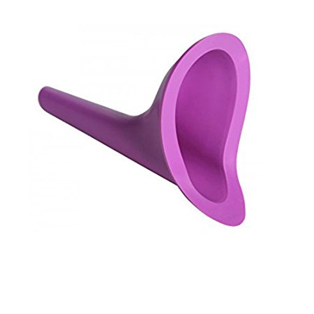 Portable Camping Travel Toilet Women Urinal Funnel Device (Purple)