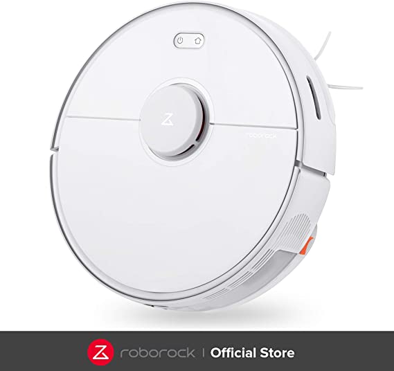 roborock S5 MAX Robot Vacuum Cleaner and Mop, Robotic Vacuum with E-Tank, No-mop Zones,Lidar Navigation, Selective Room Cleaning, Super Powerful Suction(UK Plug)