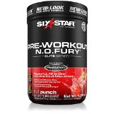 Six Star Pro Nutrition Elite Series Nitric Oxide Fury 12lb 544g - Fruit Punch - Pre-Workout Powder Packaging may vary