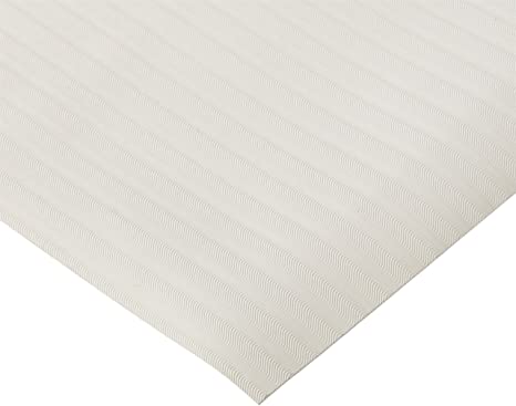 Con-Tact Brand Embossed Non-Adhesive Shelf and Drawer Liner, 20-Inches by 5-Feet, White Herringbone