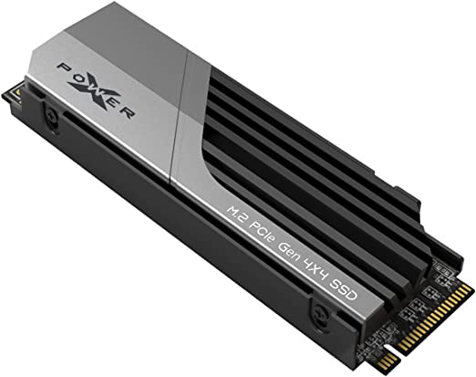 Silicon Power XS70 2TB NVMe PCIe 4.0 M.2 Gaming SSD with Heatsink, Up to 7300 MB/s, Compatible with PlayStation 5, 3D TLC NAND DRAM Cache M.2 2280 Gen4x4 Internal Solid State Drive for PC Computer PS5