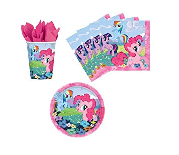 My Little Pony Birthday Party Supplies Set Plates Napkins Cups Kit for 16 by Designware
