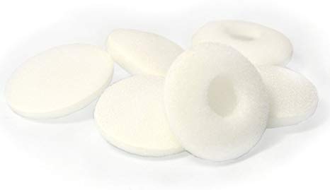 Simoutal Earbud Covers 12 Pairs Replacement Foam Earphone Covers with Separate Packaging Earbud Sponge Covers for in Ear Earbuds (White)