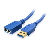 Cable Matters SuperSpeed USB 30 Type A Male to Female Extension Cable in Blue 3 Feet