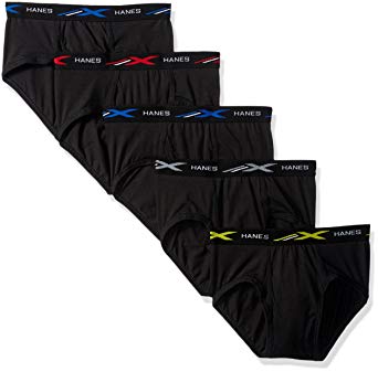 Hanes Mens 5-Pack Active Cool X-Temp Dyed Brief Briefs