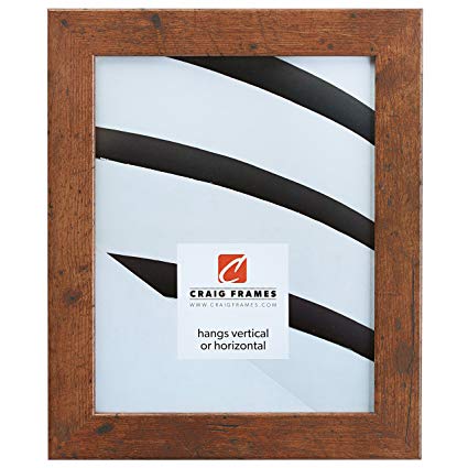 Craig Frames 26011 12 by 18-Inch Picture Frame, Smooth Wrap Finish, 1.26-Inch Wide, Distressed Light Walnut