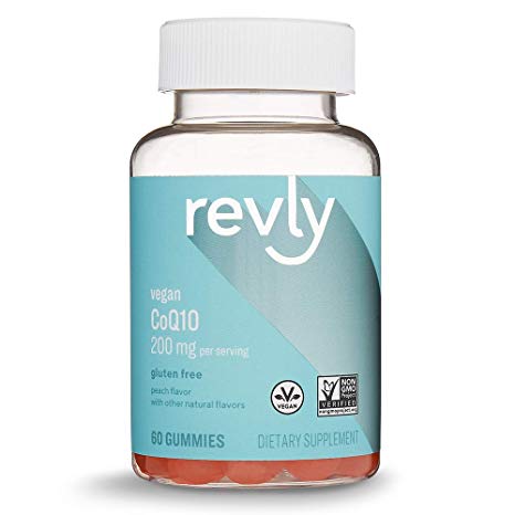 Amazon Brand – Revly CoQ10, 60 Gummies, 1 Month Supply, Vegan, Non-GMO