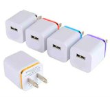 Maeline One Port 1A USB AC Power Adapter - Pack of 5 - Assorted Colors