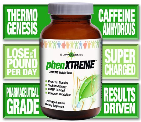 phenXTREME - ADVANCED Weight-Loss - Contains Caffeine Anhydrous for Alertness AND a Proprietary Results Driven Blend for Maximum Weight Loss - Helps YOU Reduce Calories by as much as 50%!! Guaranteed